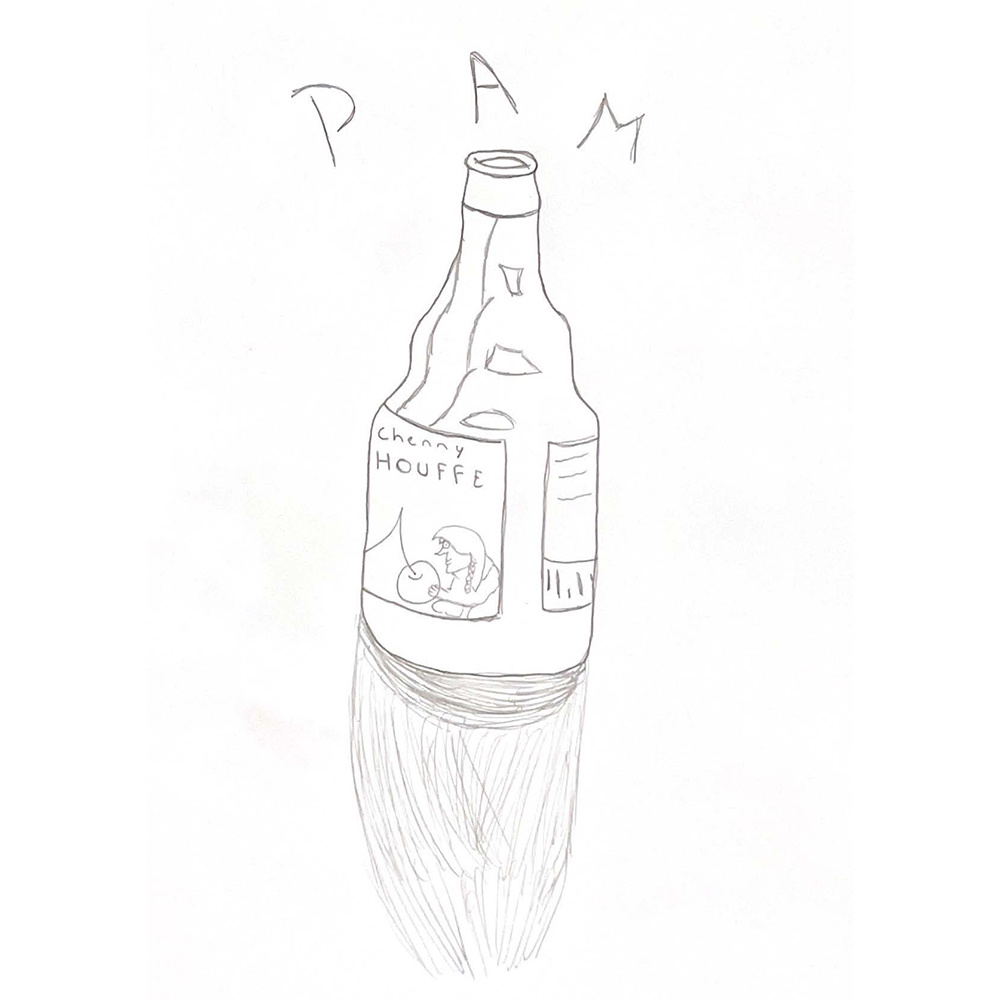 Dessin d'une capsule de bière
